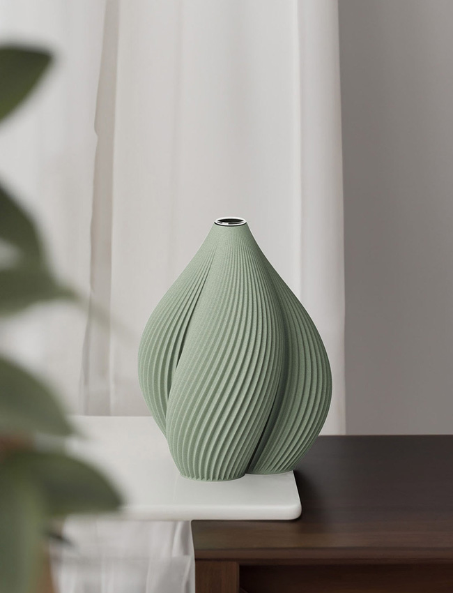 Etsy Vase gedreht Mint